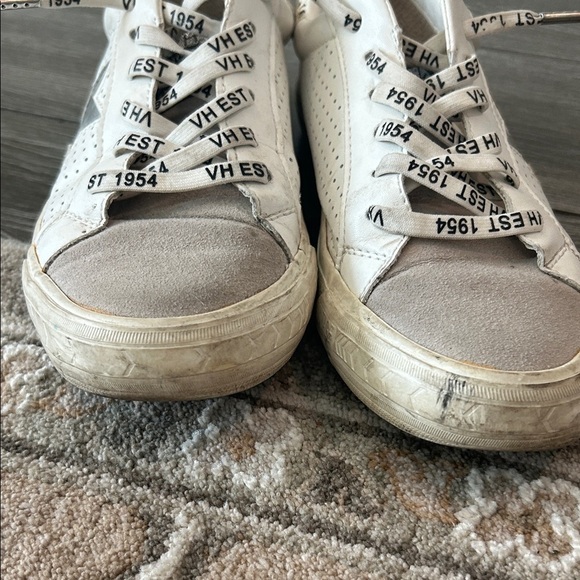 Vintage Havana White and Gray Star Sneakers Size 8 - Picture 8 of 9